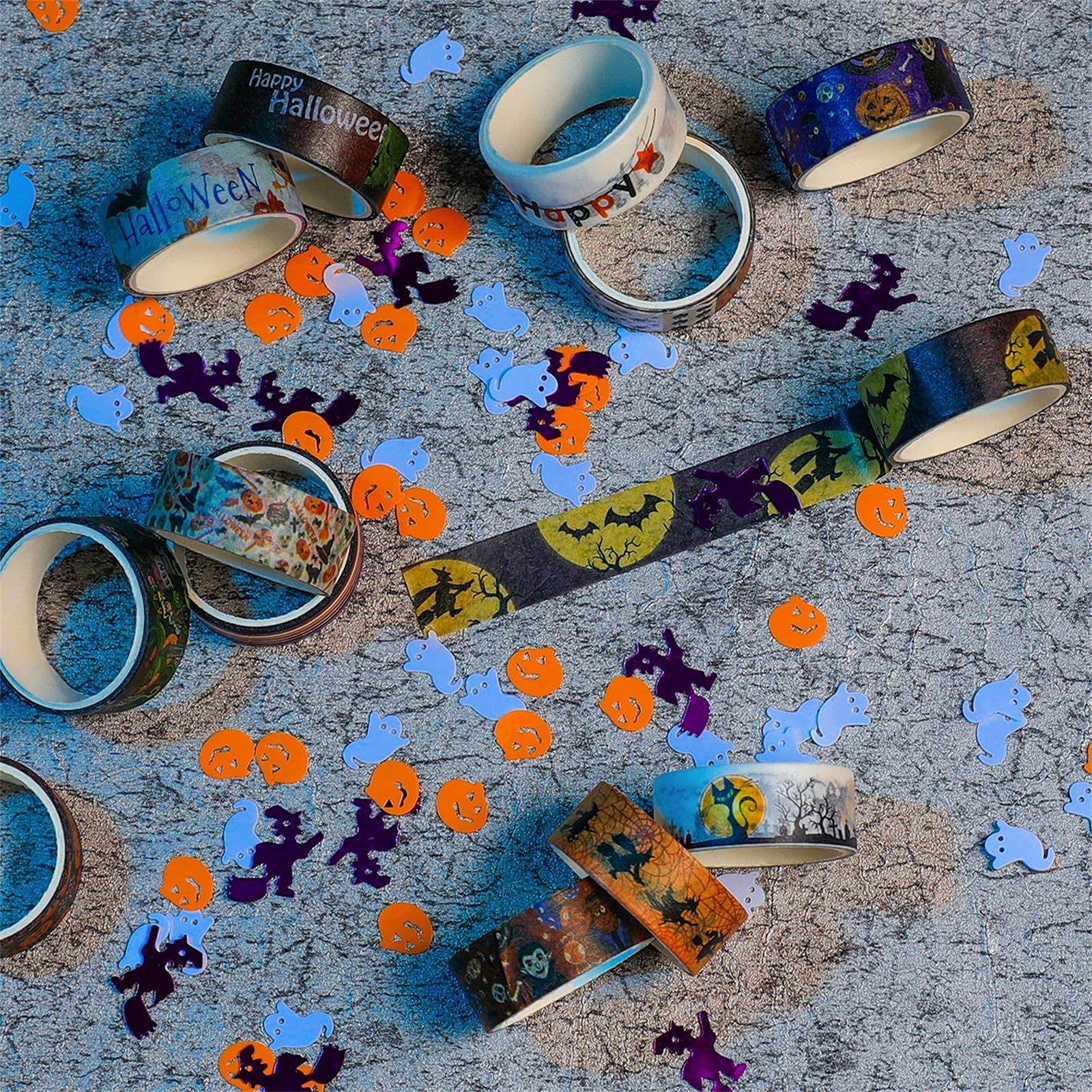 HASTHIP 24 Roll Washi Tape Set Halloween Element Aesthetic Decorative Tape Washi Tape Set Seasonal Art Perfect for Scrapbook Supplies Bullet Journal HASTHIP 24 Roll Washi Tape Set Halloween Element Aesthetic Decorative Tape Washi Tape Set Seasonal Art Perfect for Scrapbook Supplies Bullet Journal